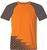 Camiseta Tecnica Crono Acqua Royal - Color Naranja/Gris Antracita