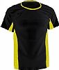 Camiseta Tecnica Atom Acqua Royal - Color Negro/Amarillo Flor