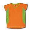 Camiseta Tecnica Mujer Arabia Kiasso - Color Naranja Flúor / Verde Flúor