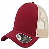 Gorra Rapper Cotton Atlantis - Color Granate y Piedra