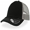 Gorra Rapper Canvas Atlantis - Color Negro/Gris