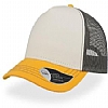 Gorra Rapper Canvas Atlantis - Color Amarillo/Blanco