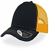 Gorra Rapper Canvas Atlantis - Color Azul y Amarillo