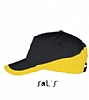 Gorra Booster Sols - Color Negro/Amarillo