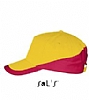 Gorra Booster Sols - Color Amarillo/Rojo