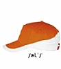 Gorra Booster Sols - Color Naranja/Blanco