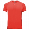 Camiseta Tecnica Hombre Bahrain Infantil Roly - Color Coral Fluor 234