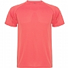 Camiseta Tecnica Roly Montecarlo - Color Coral Flúor