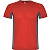Camiseta Tecnica Shanghai Roly - Color Rojo/Plomo Oscuro 6046