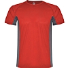 Camiseta Tecnica Shanghai Infantil Roly - Color Rojo/Plomo Oscuro 6046