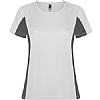 Camiseta Tecnica Shanghai Mujer Roly - Color Blanco/Plomo Oscuro 0146