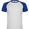 Camiseta Tecnica Indianapolis Infantil Roly - Color Blanco/Royal 0105