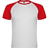 Camiseta Tecnica Indianapolis Roly - Color Blanco/Rojo 0160