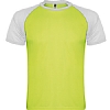 Camiseta Tecnica Indianapolis Roly - Color Verde Flúor/Blanco 22201