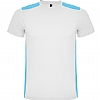 Camiseta Tecnica Detroit Infantil Roly - Color Blanco/Turquesa