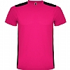 Camiseta Tecnica Detroit Infantil Roly - Color Fucsia/Negro