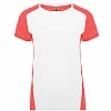 Camiseta Zolder Mujer Roly - Color Blanco / Coral Fluor Vigore