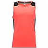 Camiseta Sin Manga Misano Roly - Color Coral Fluor / Negro