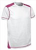 Camiseta Tecnica Brickplus Valento - Color Blanco / Magenta