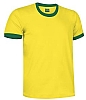 Camiseta Infantil Premium Combi Valento - Color Amarillo/Verde