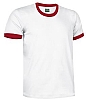 Camiseta Premium Combi Valento - Color Blanco/Rojo