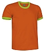Camiseta Infantil Premium Combi Valento - Color Naranja/Verde