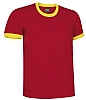 Camiseta Premium Combi Valento - Color Rojo/Amarillo