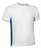 Camiseta Tecnica Leopard Valento - Color Blanco/Azul Royal