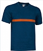 Camiseta Server Valento - Color Azul Marino Orion / Naranja Fiesta