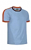 Camiseta Hombre Splash Valento - Color Celeste/Naranja/Azul Marino