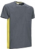 Camiseta Thunder Unisex Valento - Color Gris Cemento/Amarillo Limn