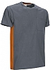 Camiseta Thunder Unisex Valento - Color Gris Cemento/Naranja Fiesta