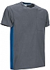 Camiseta Thunder Unisex Valento - Color Gris Cemento/Azul Royal