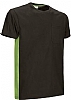 Camiseta Thunder Unisex Valento - Color Negro/Verde Manzana