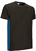 Camiseta Thunder Unisex Valento - Color Negro/Azul Royal