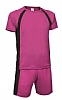 Equipacion Futbol Maracana Valento - Color Magenta/Negro