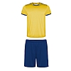 Equipacion Deportiva Barata Racing Infantil Roly - Color Amarillo/Royal 0305