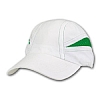 Gorra Running Microfibra Contrast Enyes - Color Blanco/Verde