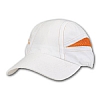 Gorra Running Microfibra Contrast Enyes - Color Blanco/ Naranja