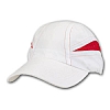 Gorra Running Microfibra Contrast Enyes - Color Blanco/Rojo