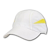 Gorra Running Microfibra Contrast Enyes - Color Blanco/Amarillo