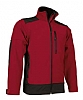 Chaqueta Softshell Saponi Valento - Color Rojo/Negro