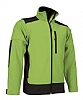 Chaqueta Softshell Saponi Valento - Color Verde Primavera/Negro