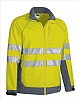 Chaqueta Softshell Tacoma Valento - Color Amarillo Fluor / Gris Cemento