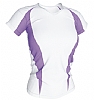 Camiseta Tecnica Fitness Mujer Acqua Royal - Color Blanco/Lila