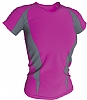 Camiseta Tecnica Fitness Mujer Acqua Royal - Color Fucsia/Gris
