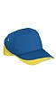 Gorra Fort Valento - Color Azul Royal / Amarillo Limon