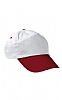 Gorra Promotion Valento - Color Blanco / Rojo Loto