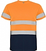 Camiseta Alta Visibilidad Delta Roly - Color Naranja Fluor / Marino 55223