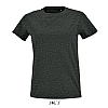 Camiseta Mujer Imperial Fit Jaspeada Sols - Color Antracita Mezcla